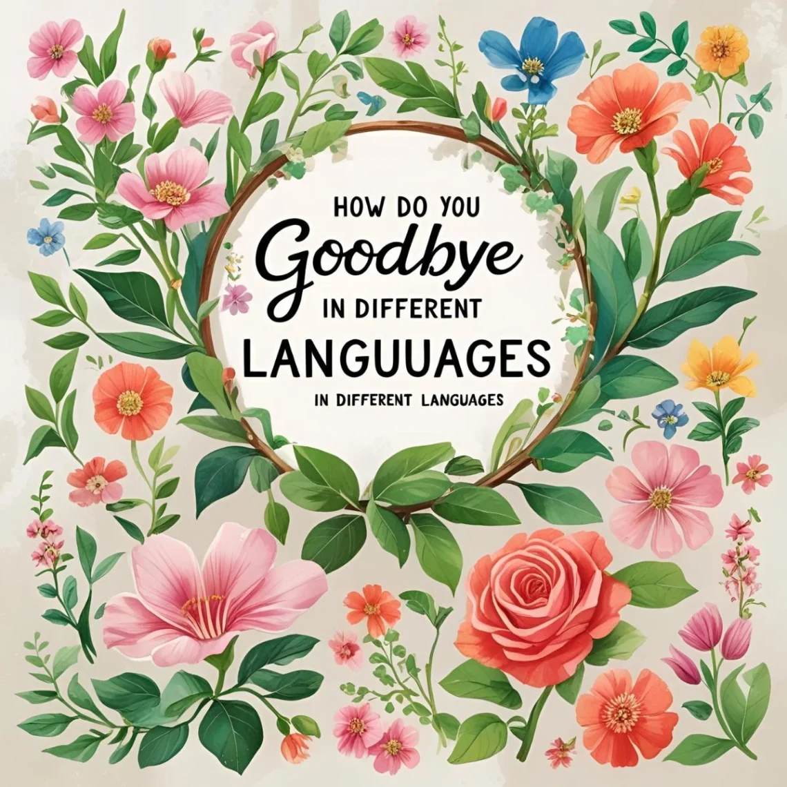 how do you say goodbye in different languages