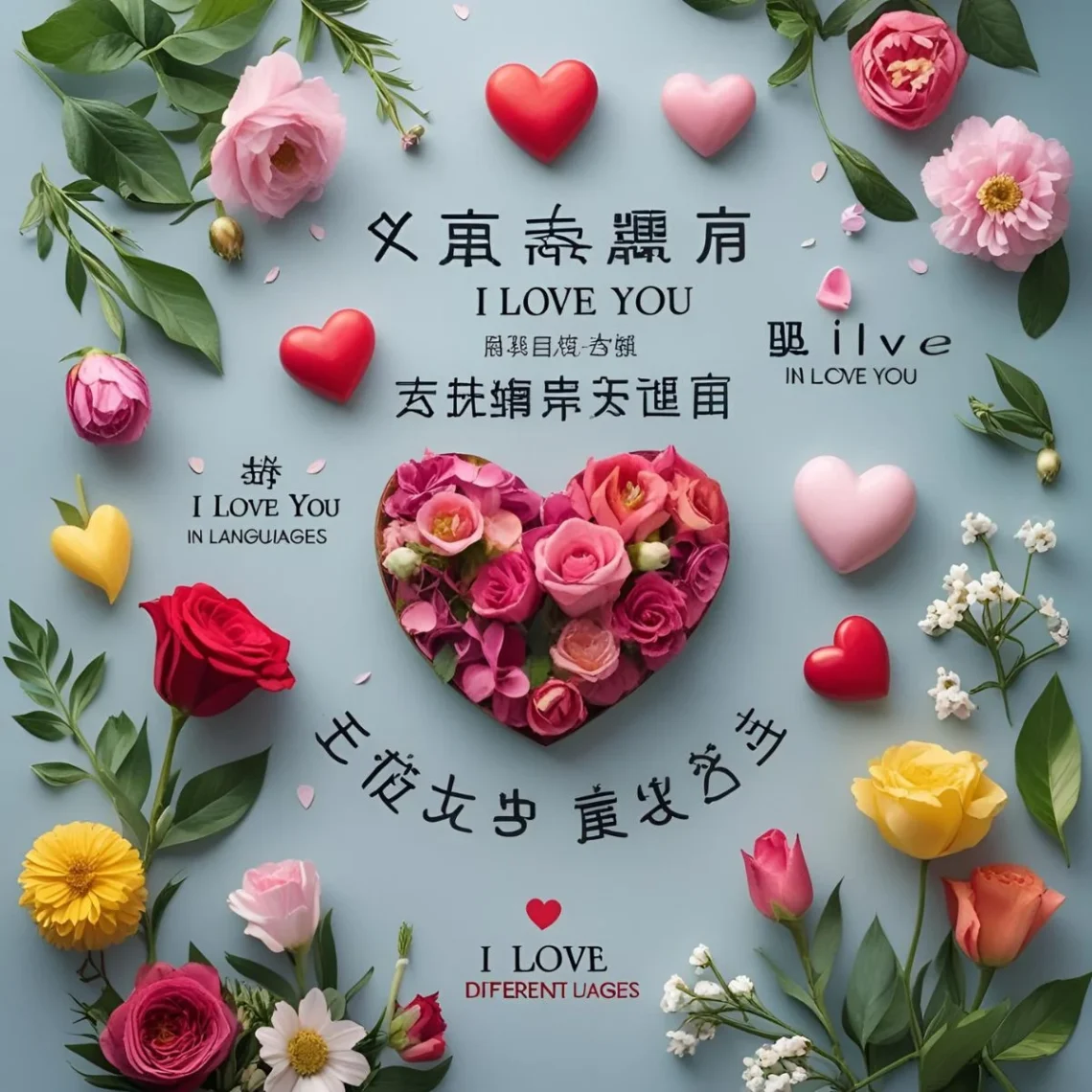 writing i love you in different languages