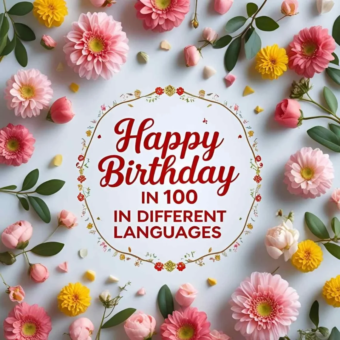 happy birthday in 100 different languages