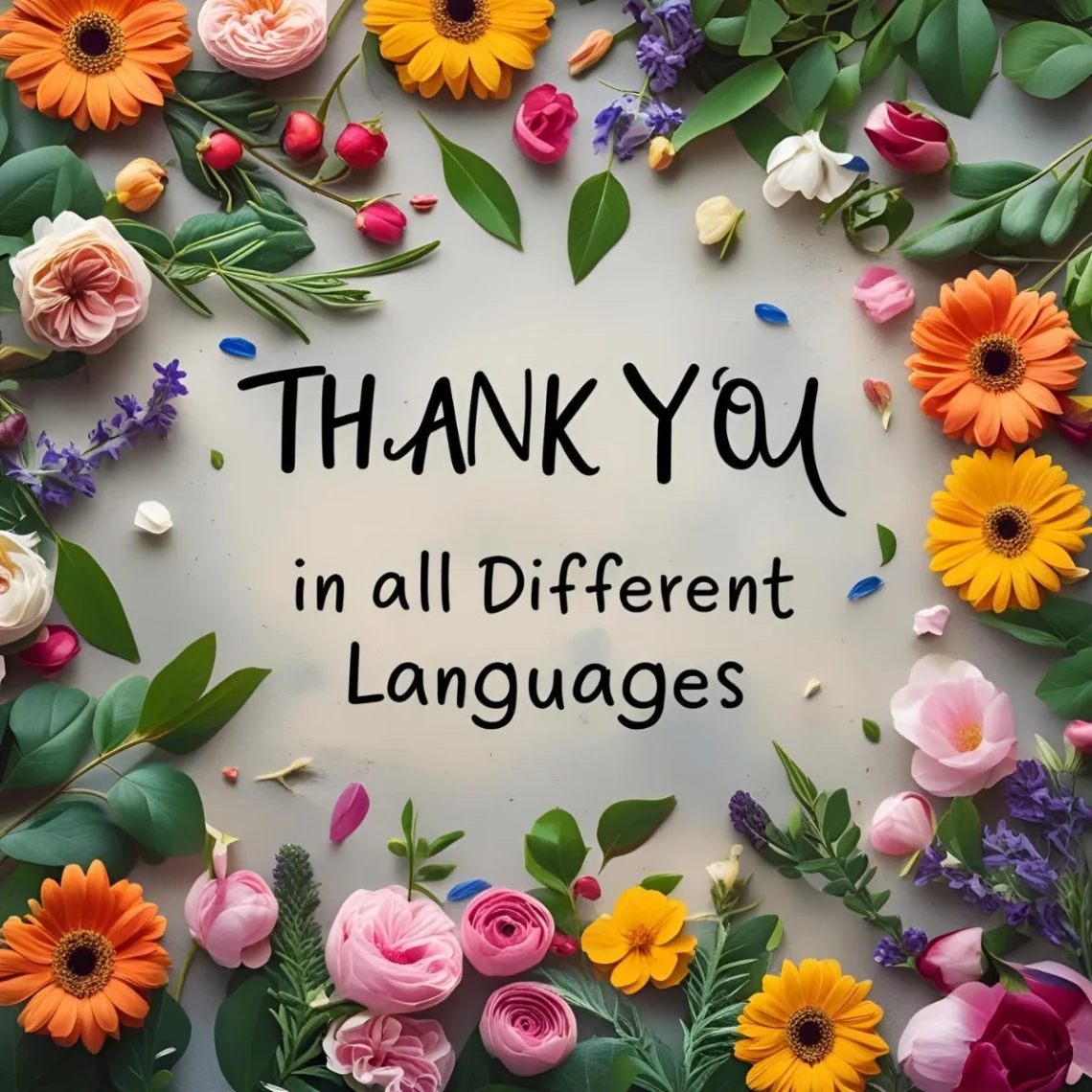 thank you in all different languages