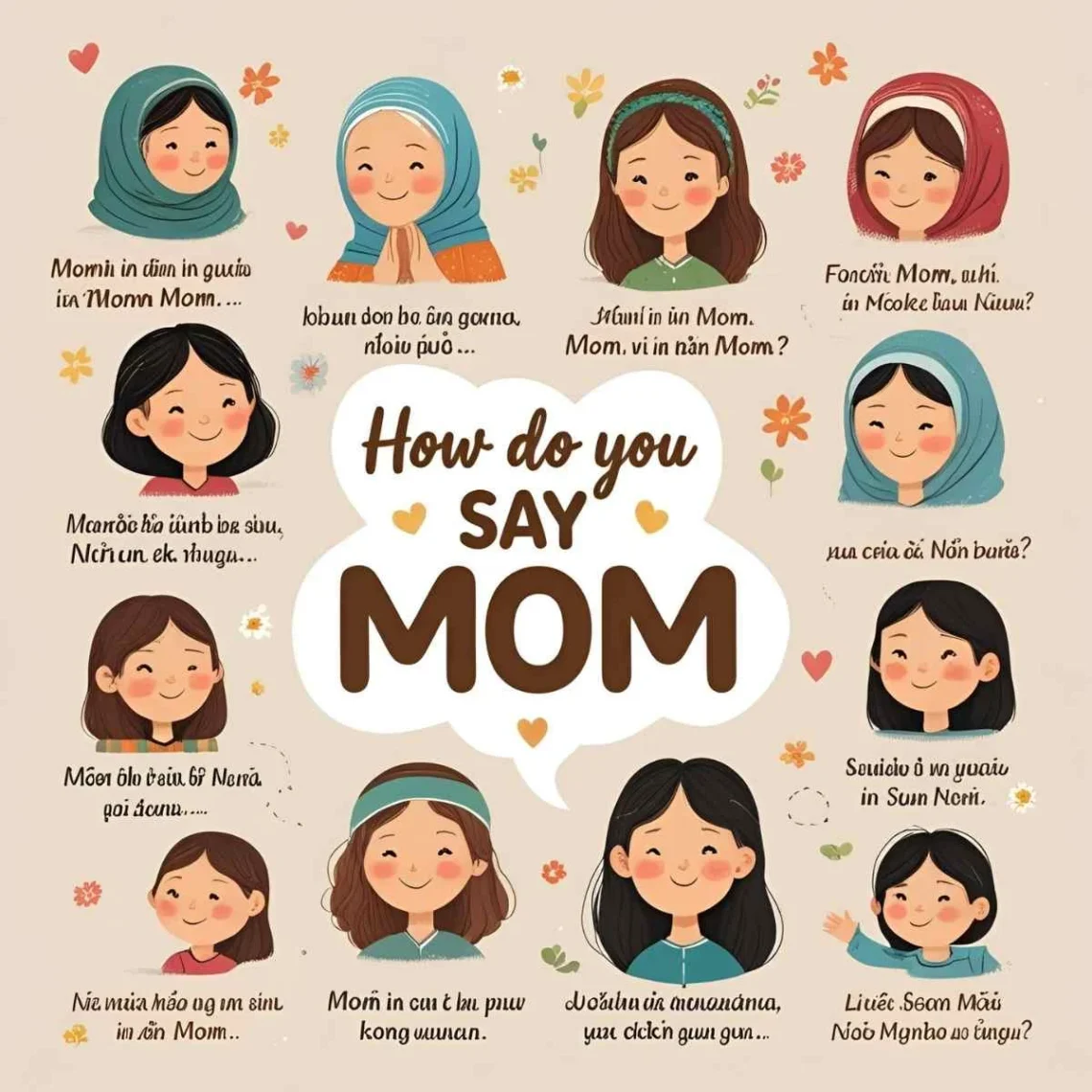 how do you say mom in different languages