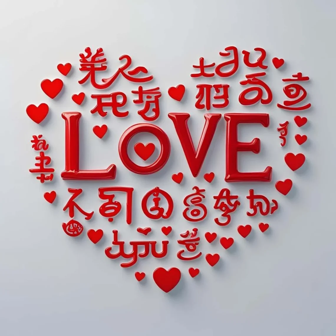 love written in different languages