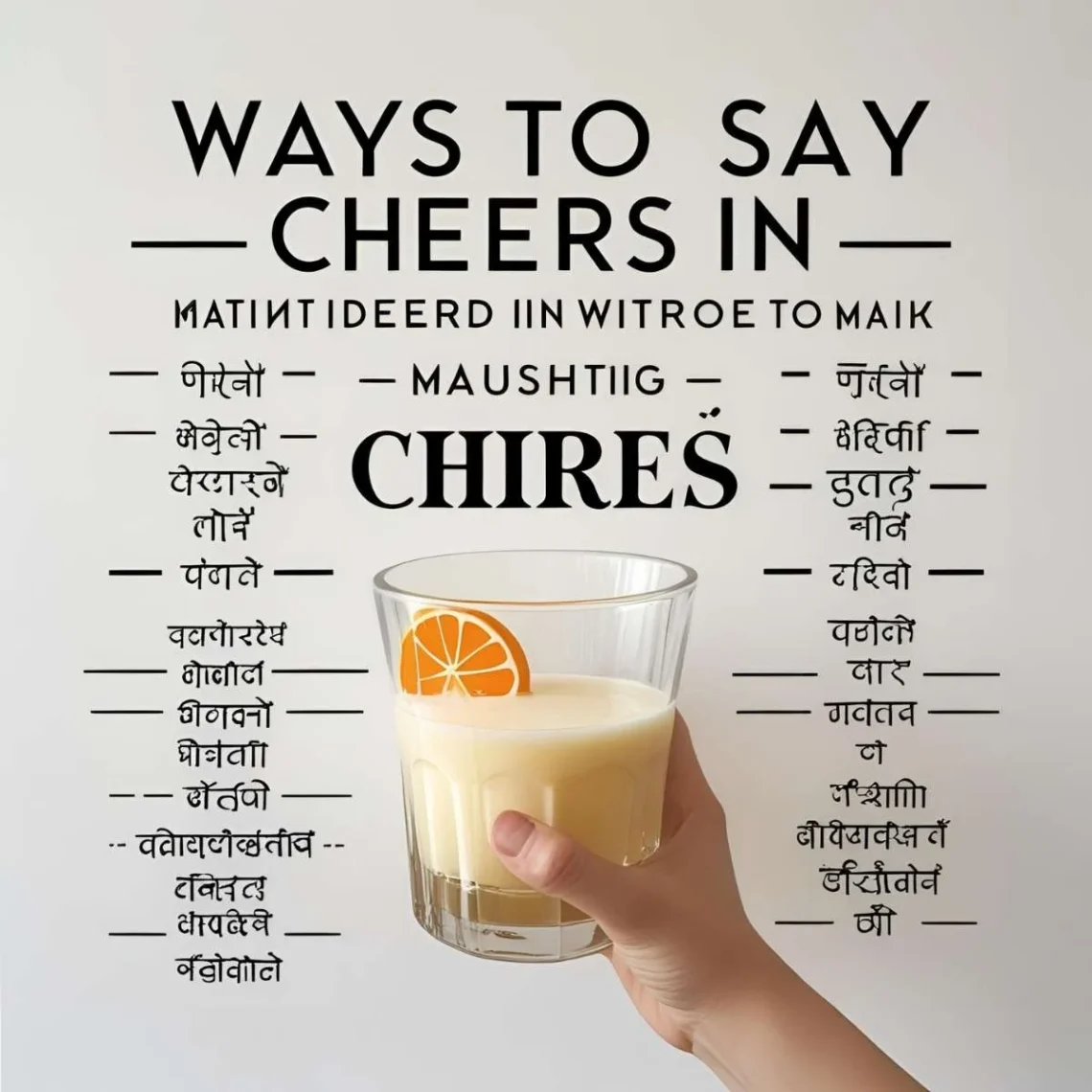 ways to say cheers in different languages Introduction Picture clinking glasses with friends in a cozy Munich beer hall, raising a hearty “Prost!” to celebrate life’s simple joys. That single word, “cheers,” carries a universal spirit of camaraderie and festivity, yet it transforms across cultures. Whether it’s a vibrant “Salud!” in a Mexican cantina or a warm “Kampai!” in a Tokyo izakaya, the term for “cheers” reflects a shared desire to connect, shaped by each culture’s unique traditions. Let’s embark on a global journey to explore how people toast with “cheers” in different languages and what these expressions reveal about their societies. Reference Table: "Cheers" in Different Languages Language Word/Phrase Cultural/Linguistic Insight French Santé Means “health,” wishing well-being to all. Spanish Salud Also means “health,” a common toast in Spain and Latin America. Italian Cin cin Mimics the sound of clinking glasses, used casually. German Prost Derived from Latin “prosit” (may it benefit), a festive toast. Mandarin Gānbēi (干杯) Literally “dry cup,” encouraging finishing the drink. Hindi Cheers Borrowed from English, often used in urban settings. Japanese Kampai (乾杯) Means “dry cup,” a lively call to drink together. Korean Geonbae (건배) Similar to “dry cup,” used in social gatherings. Arabic Fī siḥḥatak (في صحتك) Means “to your health,” used in over 20 countries. Swahili Afya Means “health,” a warm toast in East Africa. Zulu Impilo Means “health” or “life,” a joyful wish in South Africa. Yoruba Alafia Means “peace” or “health,” reflecting positivity in Nigeria. Maori Kia ora Means “be healthy,” used in New Zealand toasts. Hawaiian Kāmau A call to drink together, tied to aloha spirit. Cherokee Alihelisdi Means “happiness,” used in celebratory toasts. European Languages: Toasts of Joy and Tradition European languages express “cheers” with terms that blend festivity and goodwill. For instance, in French, “santé” (health) is a heartfelt wish for well-being, used in both intimate dinners and lively bistros. Meanwhile, Spanish speakers say “salud,” also meaning “health,” a versatile toast heard from Spain to Mexico, often paired with warm smiles. Additionally, Italian uses “cin cin,” mimicking the sound of clinking glasses, a playful term that captures Italy’s love for conviviality. In German, “Prost” comes from Latin “prosit” (may it benefit), a robust toast in beer halls that reflects Germany’s festive spirit. Thus, these terms show Europe’s blend of heartfelt wishes and celebratory energy, from poetic French to jovial German. Asian Languages: Celebratory Calls to Unity Asia’s diverse languages offer vibrant ways to say “cheers,” often tied to communal joy. For example, in Mandarin, “gānbēi” (dry cup) encourages finishing one’s drink, reflecting China’s emphasis on shared experiences at banquets. In Hindi, urban settings often adopt the English “cheers,” but traditional toasts might use phrases like “swasthya” (health) in rural India. Similarly, Japanese uses “kampai” (dry cup), a lively call to drink together, heard in izakayas across Tokyo. In Korean, “geonbae” (dry cup) carries a similar spirit, aligning with South Korea’s love for social gatherings. Finally, Arabic’s “fī siḥḥatak” (to your health), used in over 20 countries like Egypt and Lebanon, conveys warmth and goodwill, rooted in the region’s hospitality. These terms highlight Asia’s range, from exuberant group toasts to heartfelt wishes. African Languages: Toasts Rooted in Community In African languages, “cheers” often reflects communal values and positivity. For instance, Swahili, spoken in over 20 countries like Kenya and Tanzania, uses “afya” (health), a warm toast that resonates in social gatherings. In Zulu, “impilo” (health or life) is a joyful wish in South Africa, often shared during celebrations. Similarly, Yoruba’s “alafia” (peace or health) in Nigeria conveys a deep wish for well-being, reflecting the culture’s communal spirit. These terms, used in vibrant settings like weddings or markets, emphasize shared joy and connection across African communities. Indigenous & Island Languages: Celebrations of Togetherness Indigenous and island languages express “cheers” with simplicity and unity. For example, Maori in New Zealand uses “kia ora” (be healthy), a versatile toast that reflects the culture’s focus on well-being. In Hawaiian, “kāmau” calls for drinking together, embodying the aloha spirit of warmth and inclusion. Similarly, Cherokee’s “alihelisdi” (happiness) is used in Native American communities to celebrate shared moments. In Samoan, phrases like “manuia” (blessing or health) reflect the Pacific’s communal approach, often used in group toasts. Across these cultures, from New Zealand to the Cherokee Nation, “cheers” emphasizes connection, often tied to traditional rituals. Cultural Insights: The Evolution of Toasting Words for “cheers” have evolved with cultural practices. For instance, the German “Prost” traces back to Latin “prosit,” used in medieval Europe to wish health. In Arabic, “fī siḥḥatak” reflects ancient hospitality traditions, still vibrant in Middle Eastern feasts. Moreover, in African languages like Swahili, “afya” ties to communal celebrations, shaped by trade and cultural exchange. In Asia, terms like “gānbēi” and “kampai” emerged from historical banquets, emphasizing unity. These words carry histories of ritual, trade, and festivity, uniting people in shared moments of joy across centuries. Proverbs and Sayings: Wisdom of Celebration French: “À la santé, à l’amitié!” (To health, to friendship!) – Ties toasting to bonds. Spanish: “Salud y amor, que no falten.” (Health and love, may they never lack.) – Emphasizes life’s essentials. Swahili: “Afya ni mali, usipoteze.” (Health is wealth, don’t waste it.) – Links toasts to well-being. Japanese: “Kampai de kokoro ga hitotsu ni.” (With a toast, hearts unite.) – Highlights unity in celebration. Yoruba: “Alafia ni ohun gbogbo.” (Peace is everything.) – Connects toasting to harmony. FAQs Why do some words for “cheers” sound similar? Shared linguistic roots (e.g., Latin influence on “Prost” and “salud”) and cultural exchanges (e.g., Arabic’s impact on Swahili) create similarities. What’s the oldest term for “cheers”? Latin “prosit” (may it benefit), used in medieval Europe, is among the earliest recorded toasting terms. How do cultures shape the term’s use? Collectivist cultures (e.g., African, Indigenous) use “cheers” to foster group unity, while individualistic cultures (e.g., European) focus on personal goodwill. Conclusion From “salud” in Mexico to “afya” in Kenya, the word for “cheers” weaves a global thread of joy and connection. Each term, whether the lively “kampai” in Japanese or the warm “kia ora” in Maori, reflects cultural values while celebrating our shared love for festivity. Consequently, these words remind us that a simple toast can unite all people in moments of happiness. How do you say “cheers” in your language, and what does it mean to you? Share your stories below—we’re eager to raise a glass to your experiences! Meta Description: Discover how “cheers” is said worldwide, from French’s “santé” to Swahili’s “afya.” Uncover cultural insights and proverbs in this joyful blog post. (151 characters)