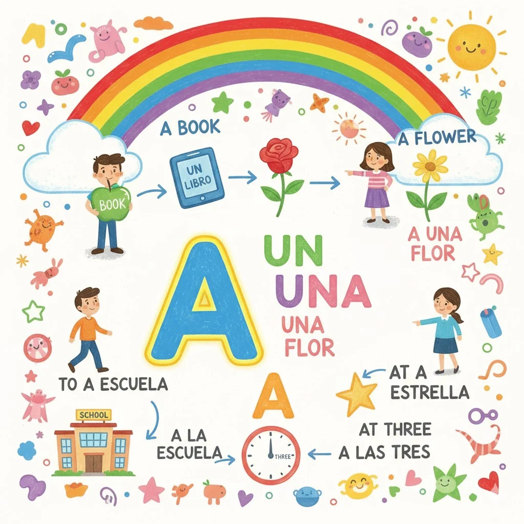 how to say a in spanish