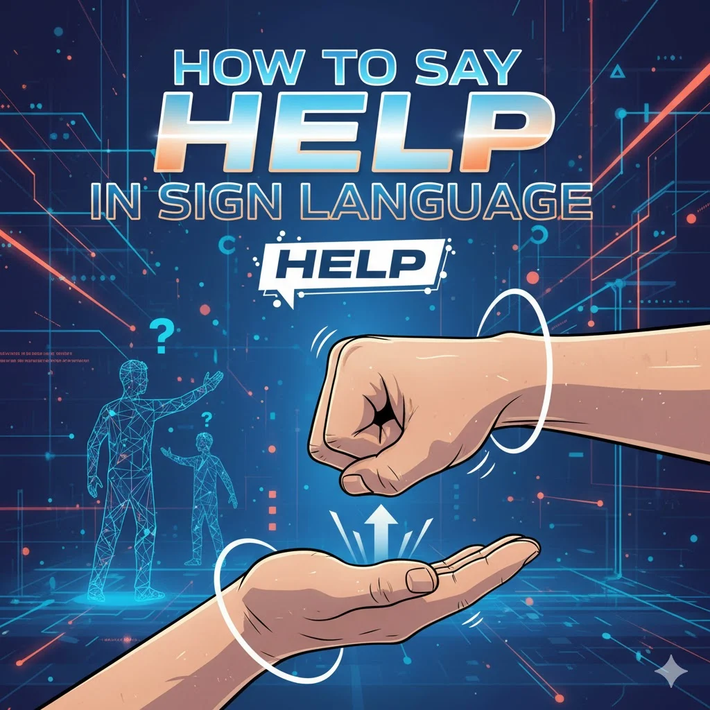 how to say help in sign language