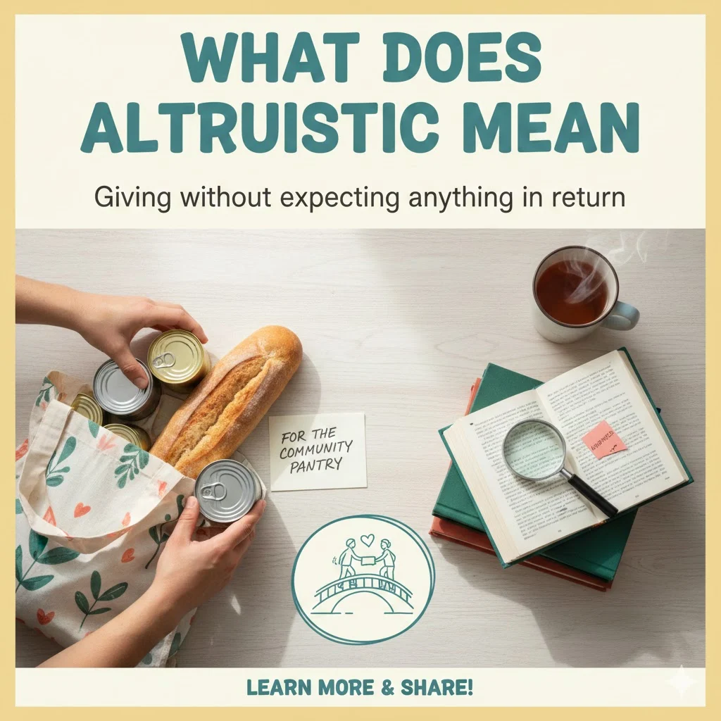 what does altruistic mean