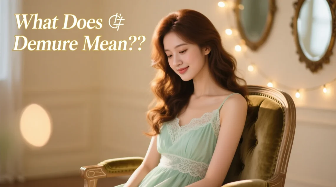 what does demure mean