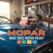 what does mopar mean