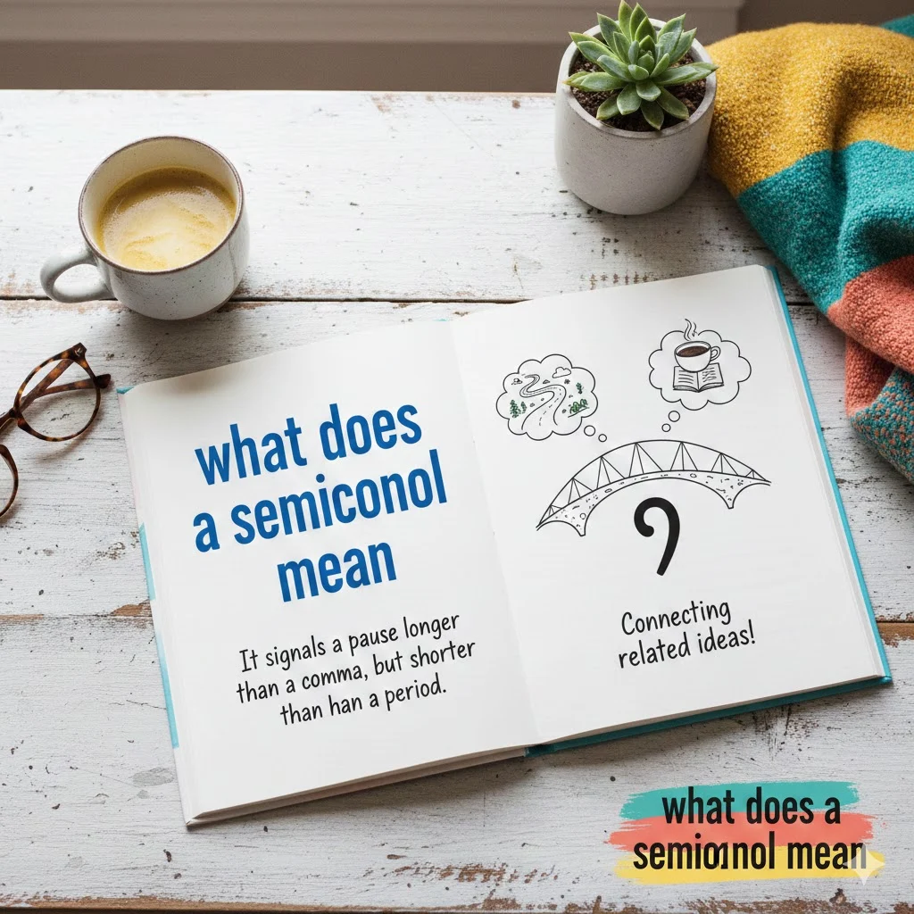 what does a semicolon mean