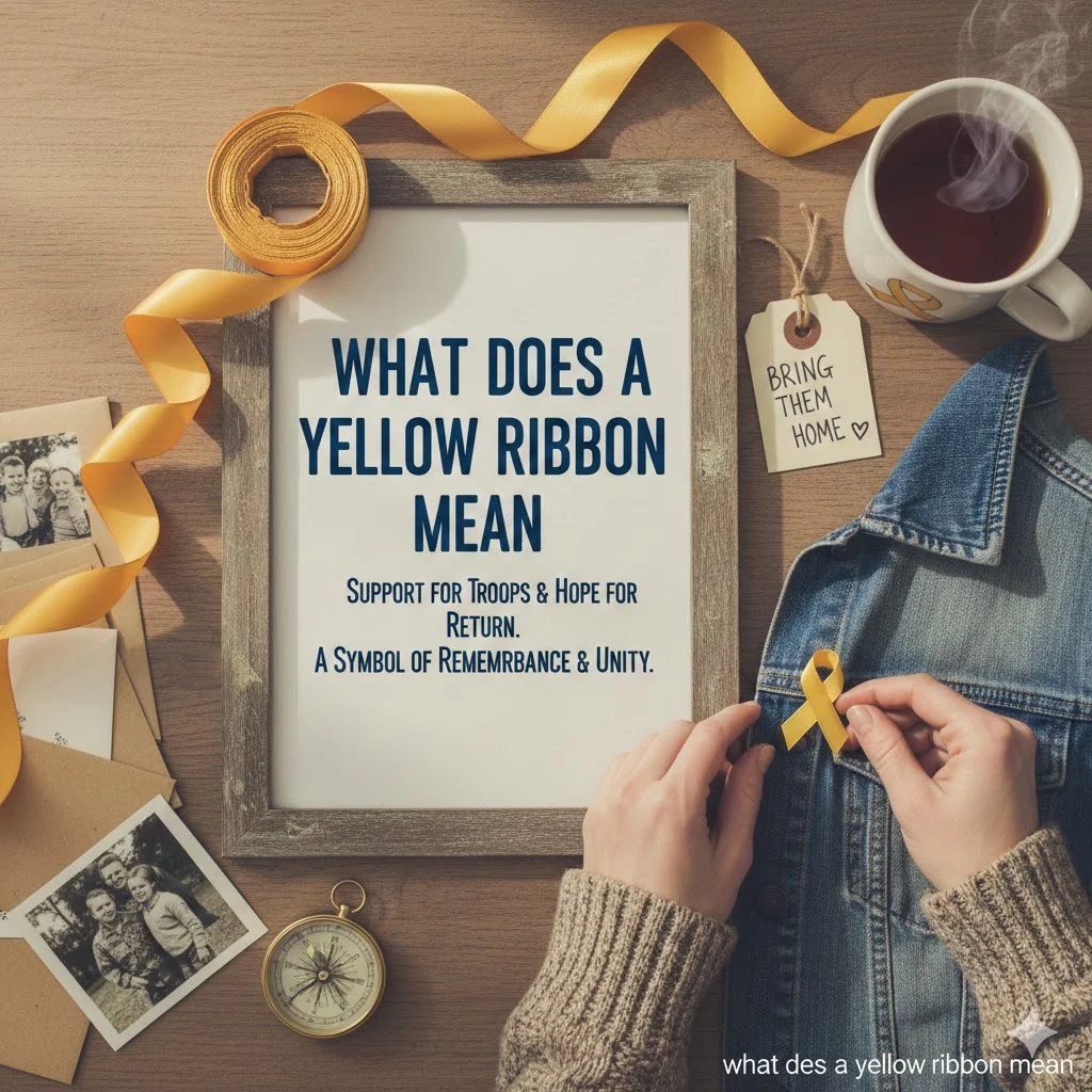 what does a yellow ribbon mean