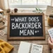 what does backorder mean
