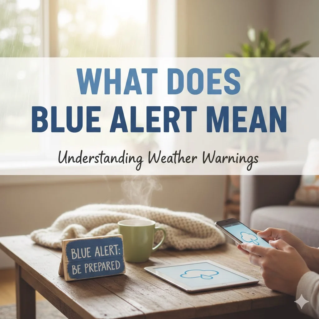 what does blue alert mean