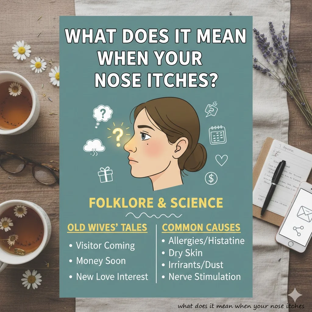 what does it mean when your nose itches