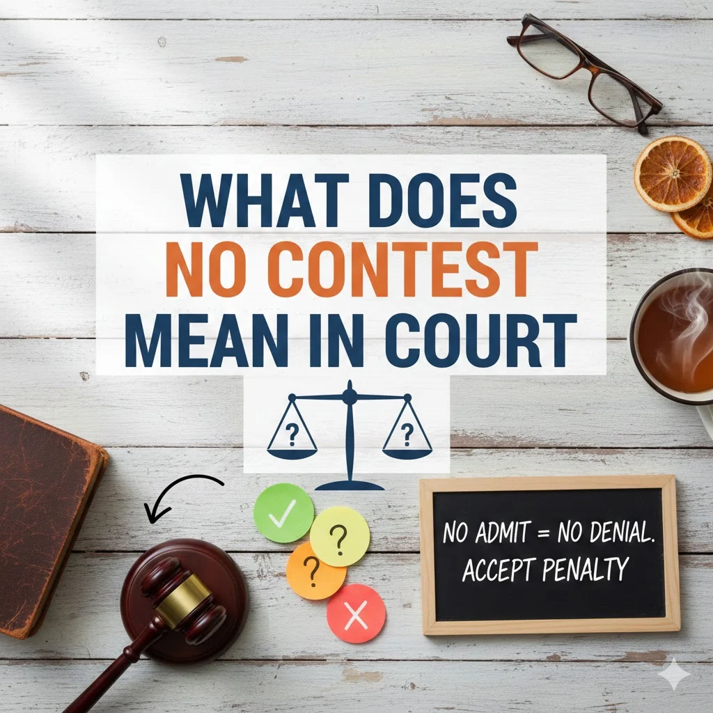 what does no contest mean in court