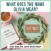 what does the name olivia mean