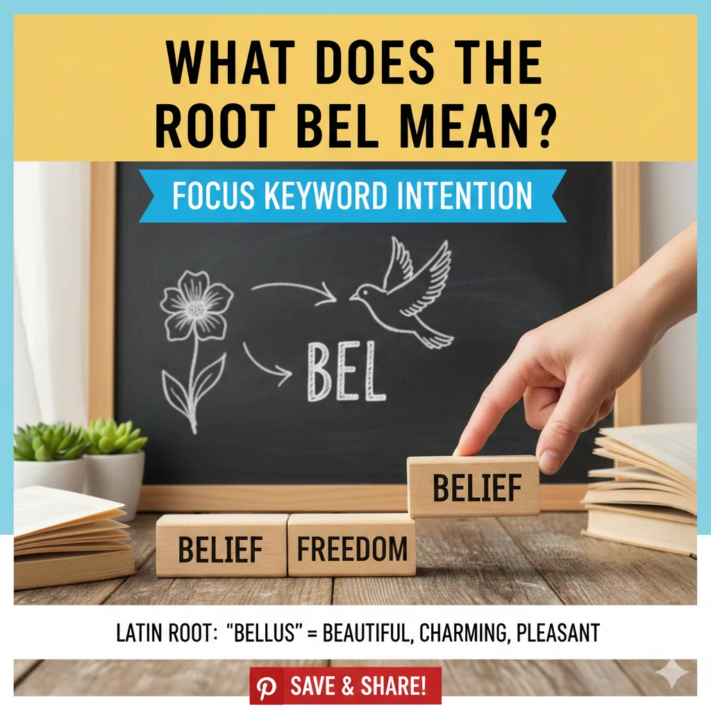 what does the root bel mean?