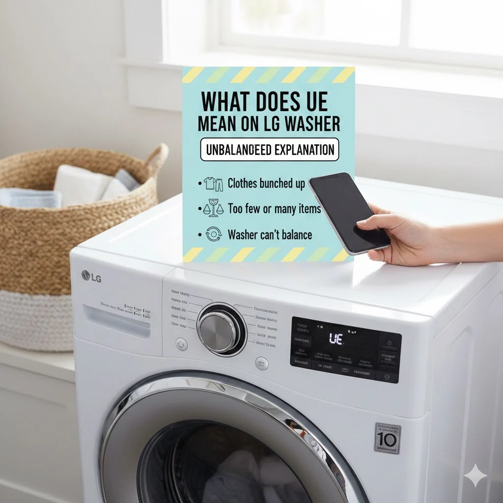 what does ue mean on lg washer